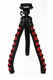 Polaroid 12" Flexible Tripod With Protective Grip-Foam Coating (Red) For Di ....