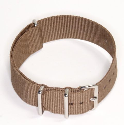 Brown Strap in 18mm Nylon G10 MoD Military Watch Band