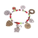 Cat Charms and Multi Color Beads Bracelet Fashion Jewelry