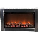 41oyWmD3IiL. SL160  Fire Sense Fireplaces Stainless Wall Mounted Electric Fireplace