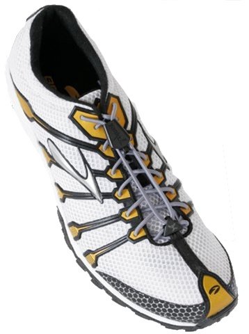 Yankz Sure Lace System - Grey Laces with Black Casings