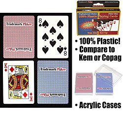 2 Decks of Trademark Plastic Playing Cards - Playing Cards > Licensed