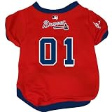 Atlanta Braves Pet Dog Baseball Jersey SMALL