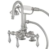American Bath Factory F200A-SN 200 Series Bathtub Faucet in Satin Nickel