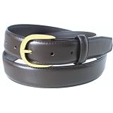 Belt By Lisanter, Black (Style: 30844) Brown (Style: 3737), Solid Brass Buckle, 30mm (App. 1¼")