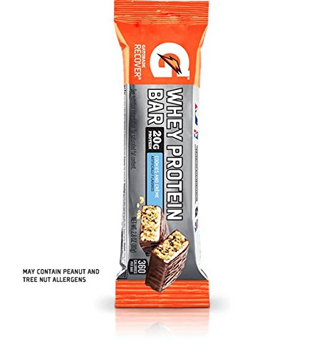 Gatorade Whey Protein Recover Bars 12 Pack w/ Free SportLegs Trial Pack (Cookies & Cream)