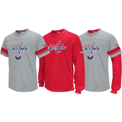 NHL Men's Washington Capitals Option 3-In-1 Combo Pack (Grey, Medium)