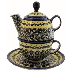 10 oz Tea for One Teapot and Saucer - Pattern DU1 by 