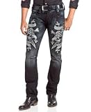 Ed Hardy - Ed Hardy Death Or Glory Rhinestone Jeans