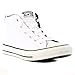 Converse Men's Street Leather Mid Top Sneaker, White/Black, 10 M US