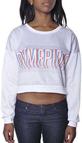 Womens Dimepiece Blurred Long Sleeve Fleece Shirt ONE SIZE White