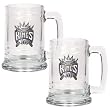 Sacramento Kings 2pc 15oz Glass Tankard Set - Primary Logo NBA Basketball
