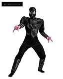 Spider-man 3 Black-Suited Spider-man Deluxe Adult Costume 42-46