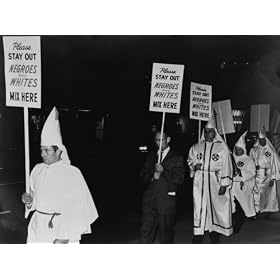1964 KKK KU KLUX KLAN NEGRO RACE MIXING PROTEST PHOTO