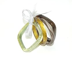 Mixed Bangle Set in Citrus
