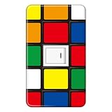スイッチプレート カバー デザイン キューブ 1つ穴