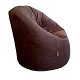 XL CHOCOLATE Faux Suede Beanbag