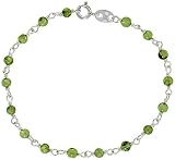 Sterling silver, 3 / 16 Wrapped Natural Peridot Bead Bracelet, Size 7 1 / 2 41oynWuO3SL. SL160 Sterling silver, 3 / 16 Wrapped Natural Peridot Bead Bracelet, Size 7 1 / 2