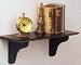 Project Basics Wood Shelf with Brackets Dark Caramel Finish