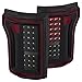 Anzo USA 311261 Black LED Tail Light Set-Clear Lens