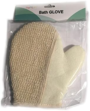 2 Pc Bath Glove Back Strap Wash Exfoliating Body Scrub Sponge Loofah Scrubber