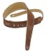 Levy's Leathers 2 1/2 Tapered Suede Leather Kids' Guitar Strap,Brown
