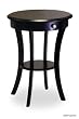 Round Accent Table in Black Finish By Winsome Wood
