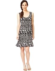 Mono Print Vest Dress