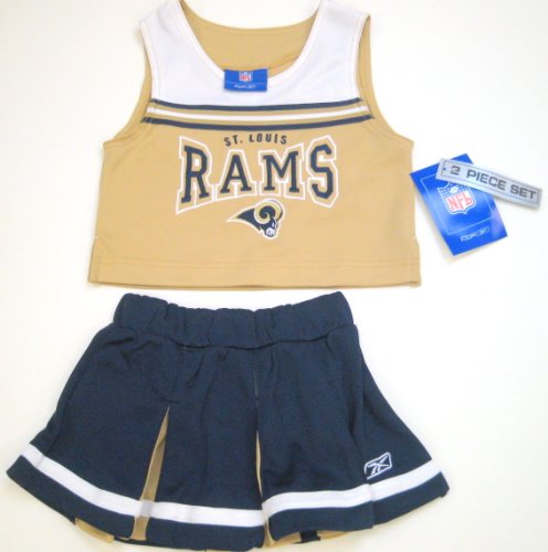 St. Louis Rams Girl's 7-16 2-Pc Cheerleader Jumper