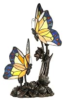 Bronze Tiffany Style Butterfly Table Lamp