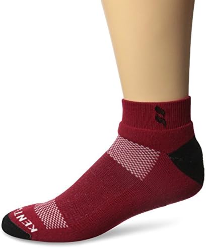 KENTWOOL Men's Tour Profile-Gameday Socks, Garnet/Black, Large/X-Large