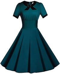 Scoop Neck Polyester/Spandex Cocktail Short Sleeves Stretchy Vintage Evening Dress/Wedding Party Dress 