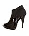 Leighton Patent & Stretch Peep Toe Bootie - black (9)