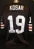 Bernie Kosar Autographed Brown Custom Jersey ~ Cleveland Browns and University of Miami UM QB