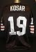 Bernie Kosar Autographed Brown Custom Jersey ~ Cleveland Browns and University of Miami UM QB