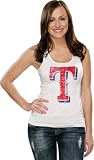 Texas Rangers Women's White Scoop Neck Tunic Length Tank