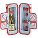 Kitchen & Housewares : Picnic Time Estate Rose Single Bottle Deluxe Wine Tote w/ Wine Service For 2 (Red/Rose)