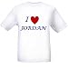 I LOVE JORDAN - Name-series - White T-shirt