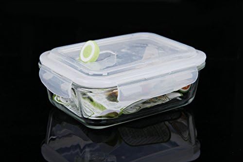 Shazinna Toughened Glass Fresh Insulated Lunch Box Bento Food Containerleak-proof (White)