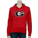 Georgia Bulldogs Ladies Red Classic Twill Pullover Hoody Sweatshirt