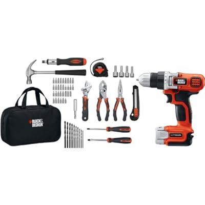Black & Decker LDX112PK 12-Volt MAX Lithium-Ion Drill and Project Kit