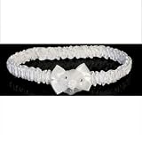 Angels Garment Girl White Rose Sequin Headband Baptism Communion