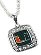 Licensed University of Miami Hurricanes College Pendant Necklace Fashion Jewelry