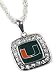 Licensed University of Miami Hurricanes College Pendant Necklace Fashion Jewelry