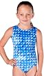 Leotard Blue Check Velvet