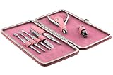 Suvorna Ador Manicure Kit 7 Pieces Pink Case 3205