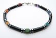 Men's Chakra Bracelets: Semi Precious Gemstone Balancing Healing Metaphysical Spiritual Jewelry