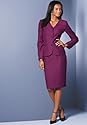 metrostyle V-Neck Skirtsuit