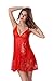 YISABELL Babydoll Lingerie Teddy Sexy Semi-Sheer Patchwork Sleepwear For Women