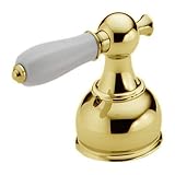Delta Faucet H612PB Two Porcelain Lever Handle Kit, Polished Brass [並行輸入品]